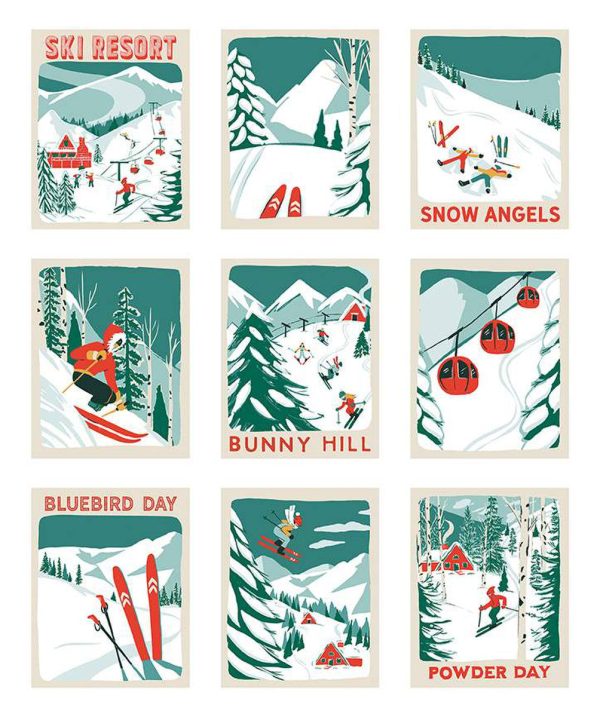 Ski Hill Panel P14778